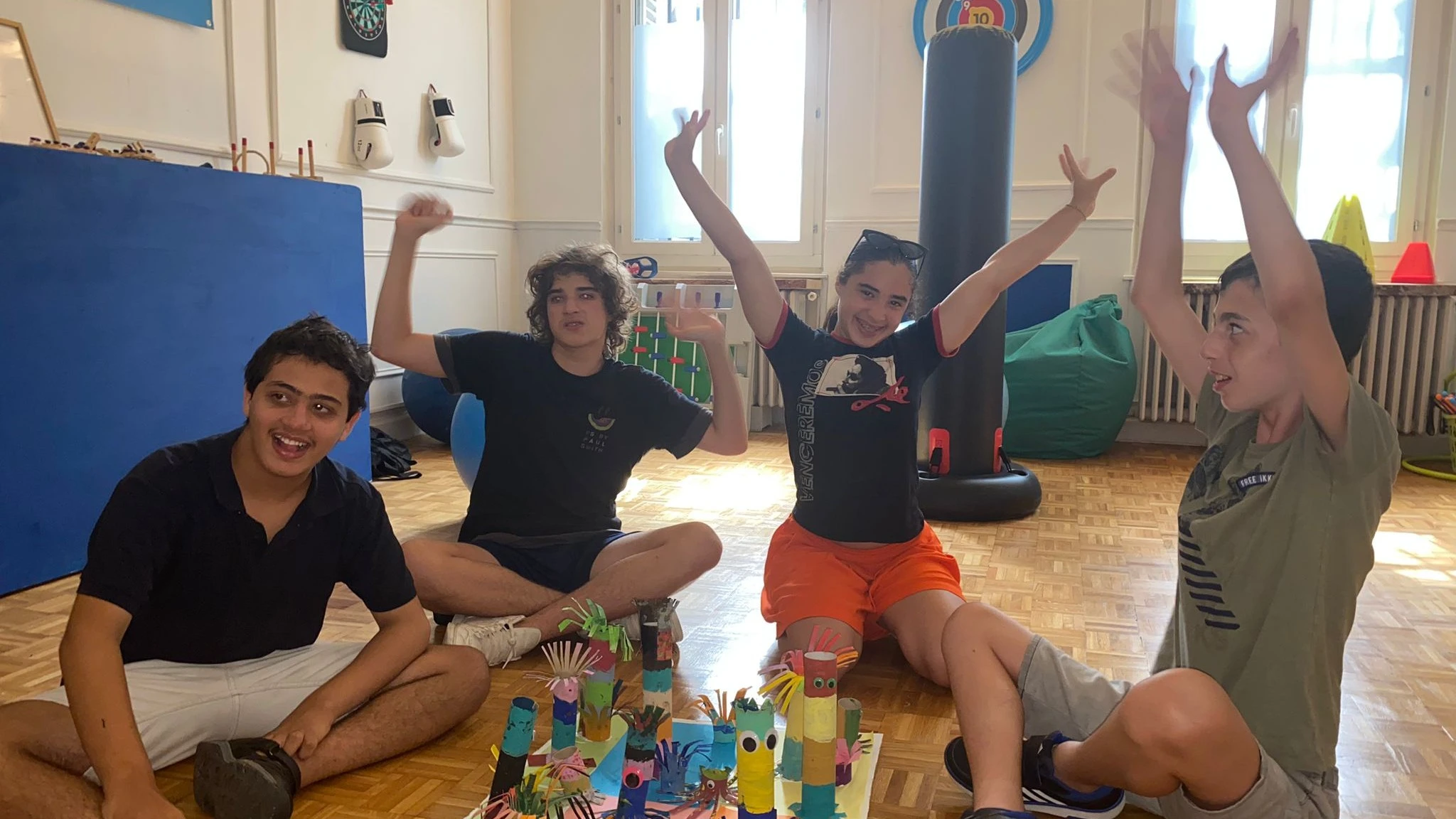 Photo de groupe des enfants à Maison Bleue